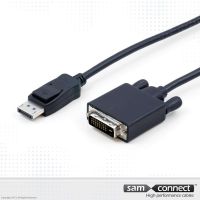 Displayport naar DVI-D kabel, 3m, m/m