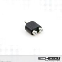 2x RCA naar 3.5mm mini Jack plug, f/m