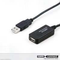 USB A to USB A 2.0 extension cable, 20 m, m/f
