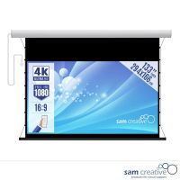 Projectiescherm 4K|UHD Elektrisch 133" 294x166 cm witte behuizing